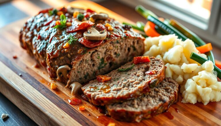 Pain de Viande Suisse aux Champignons et au Bacon