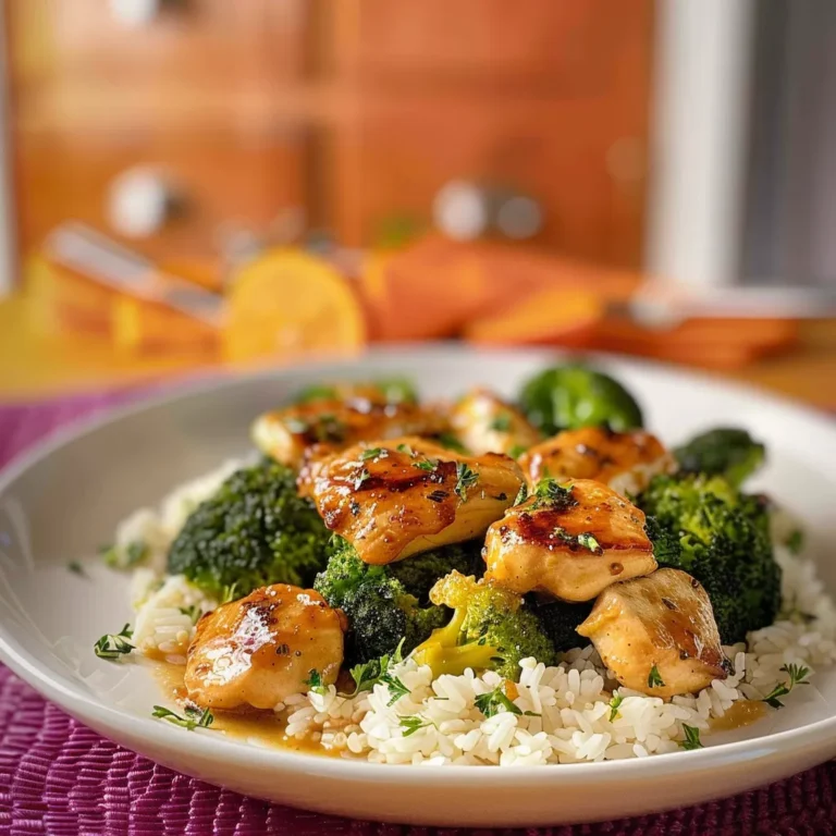 Délicieux Poulet Sauté Avec Riz Et Brocoli : Recette Simple