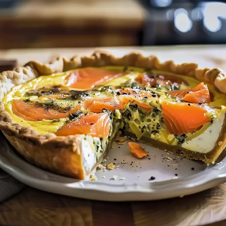 Quiche aux poireaux et au saumon fumé : un délice savoureux