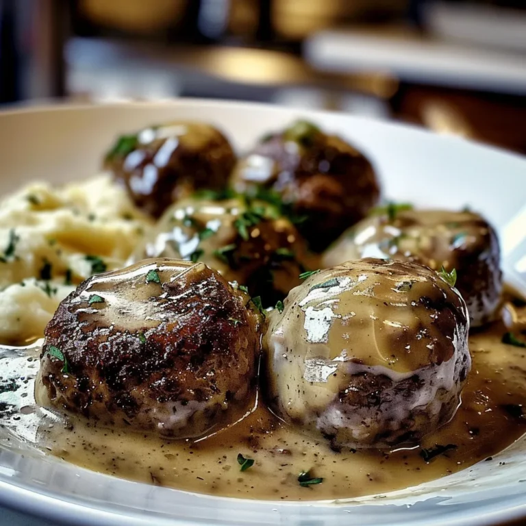 Bangers et Purée avec Sauce à l’Oignon