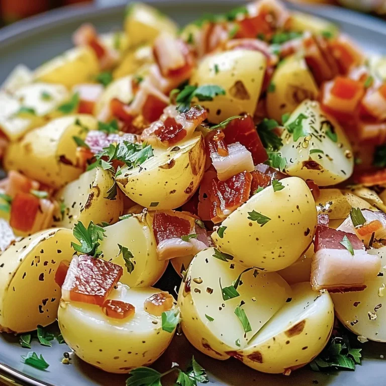 Salade de Pommes de Terre Lardons et ﾅ置fs