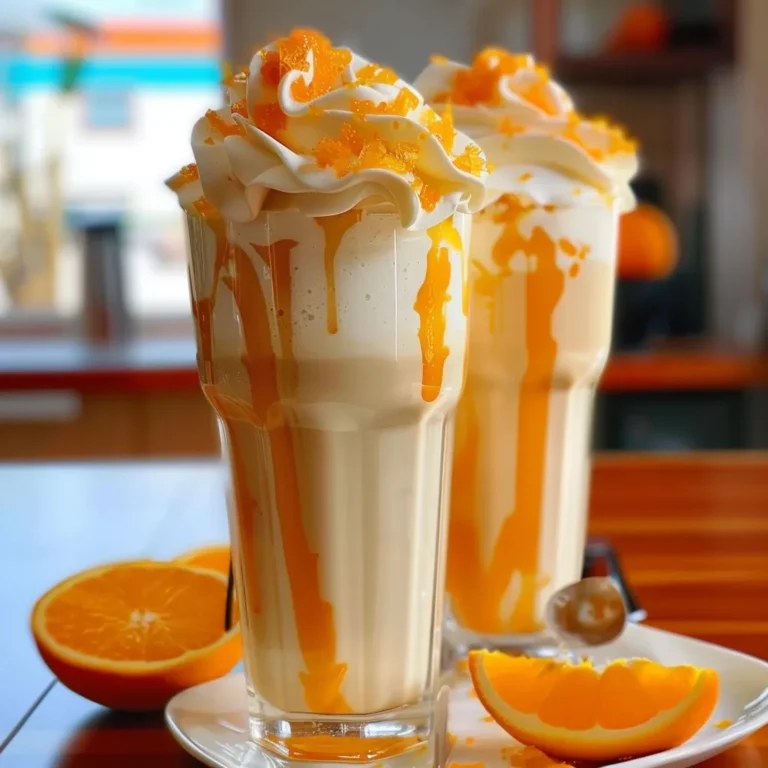 Orange Creamsicle Milkshake : Un Délice Estival !