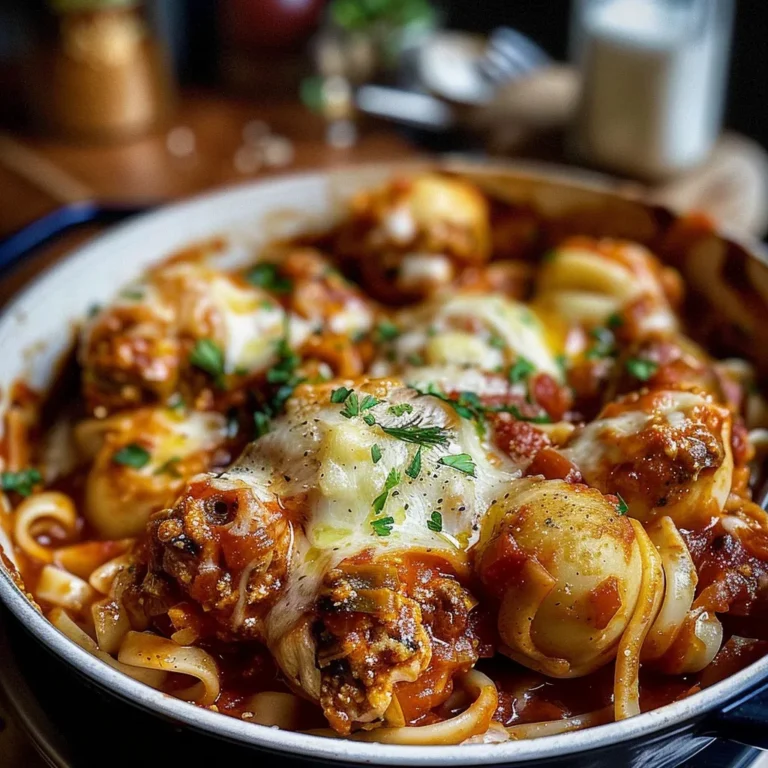 Gratin de Linguine et Boulettes en Sauce : Une Recette Savoureuse
