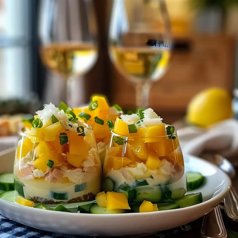Œufs Mimosa en Verrines : Une Entrée Élégante et Savoureuse