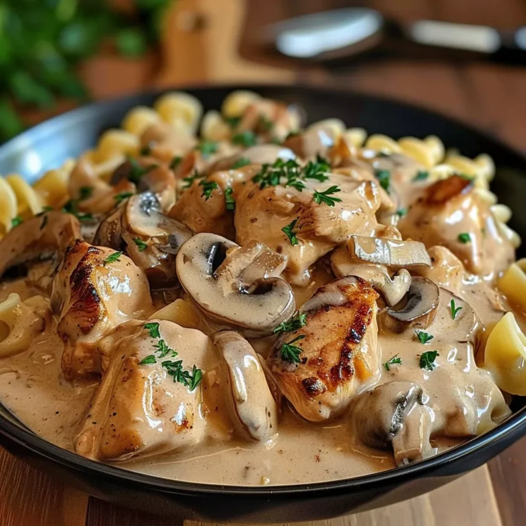 Stroganoff de Poulet aux Champignons : Recette Facile et Savoureuse