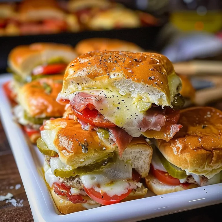 Hot Italian Sub Sliders : Recette Facile et Délicieuse