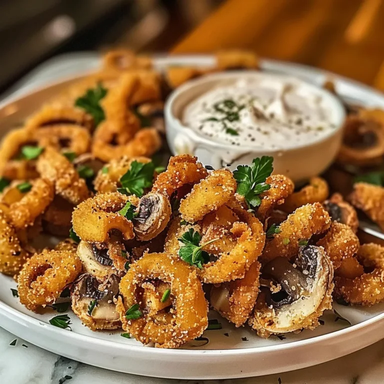 CRISPY FRIED MUSHROOMS WITH COOL RANCH DIP – Délicieux!