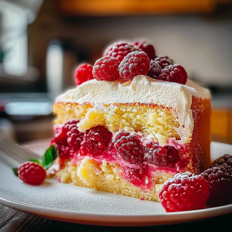 Cake Mascarpone Framboises Citron : Délice Fruitée à la Crème