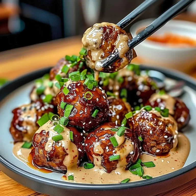 Korean BBQ Meatballs with Spicy Mayo Dip: Recette Délicieuse