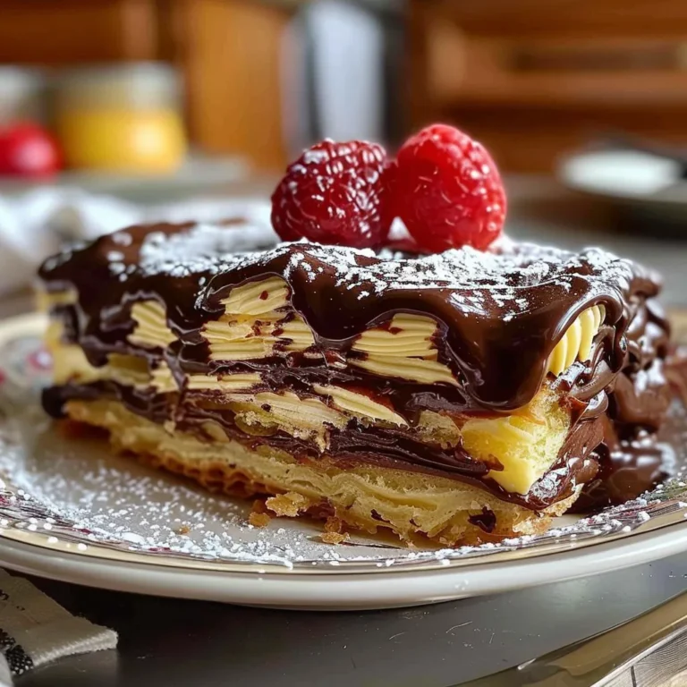 Gâteau éclair au chocolat sans cuisson : un délice facile
