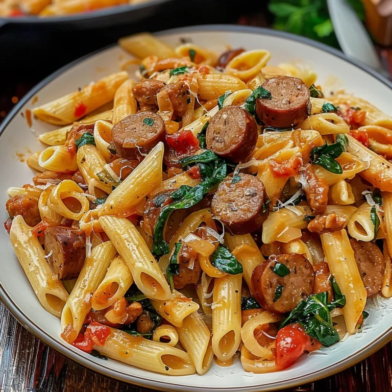 Creamy Cajun Sausage Pasta