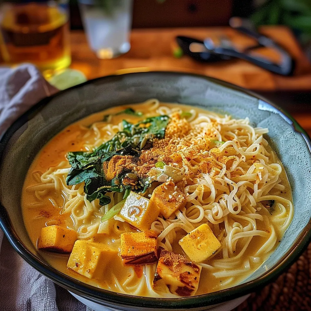 Tips for Ramen au Curry et à la Noix de Coco