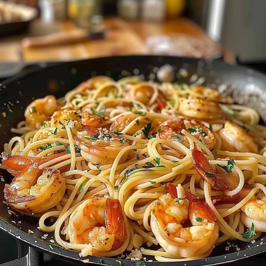 Tips for Recette rapide : Spaghetti aux Crevettes et à l’Ail