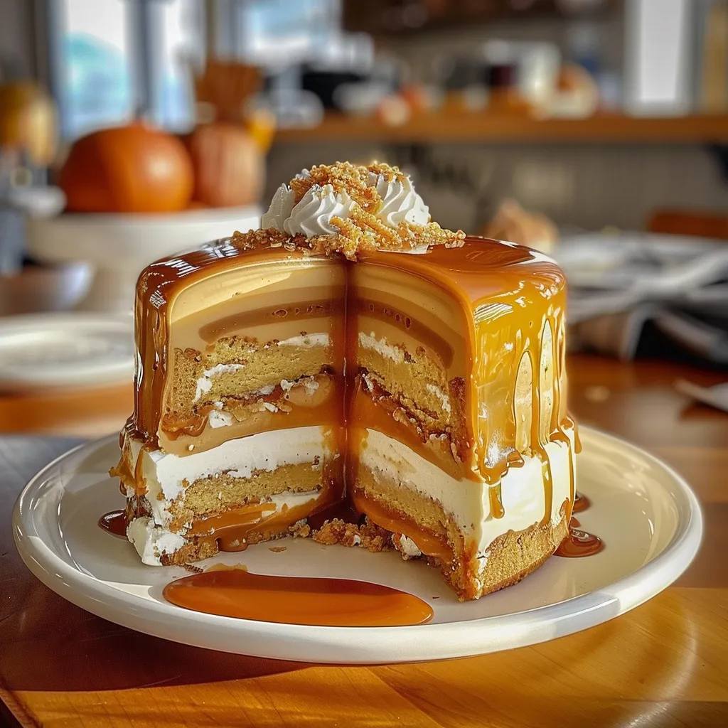 Tips for Pumpkin Caramel Cheesecake Layer Cake