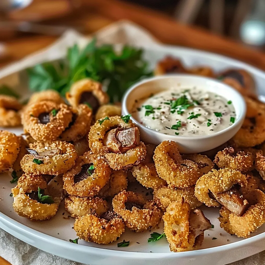 Tips for CRISPY FRIED MUSHROOMS WITH COOL RANCH DIP