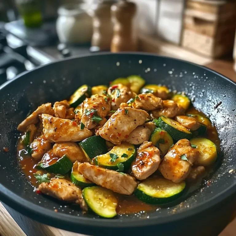 Sauté de Poulet Courgette à la Sauce Soja : Recette Express