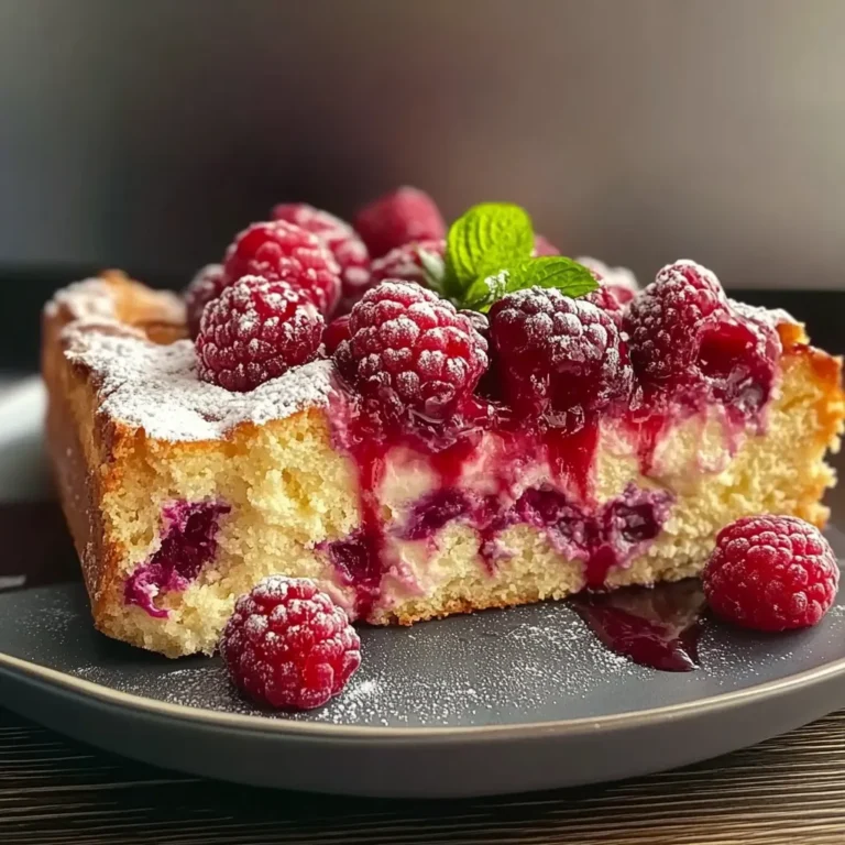 Recette Délicieuse de Gâteau au Yaourt et aux Framboises