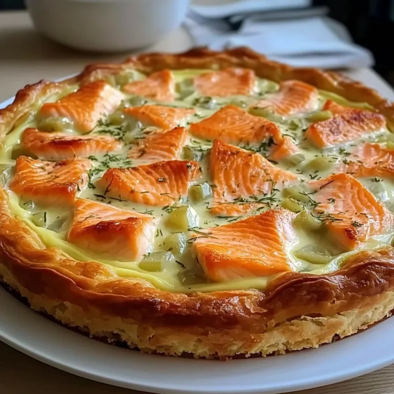 Savourez l’Exquis : Recette de Tarte au Saumon et Oignon