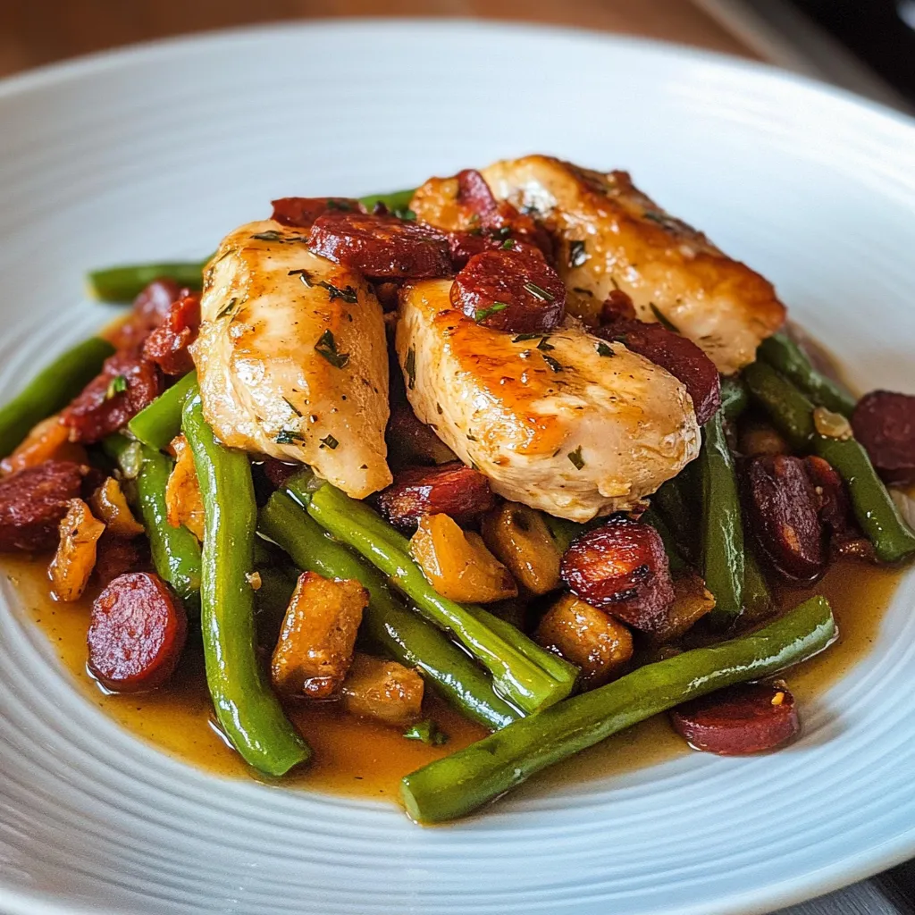 Tips for Poulet sauté aux haricots verts et chorizo