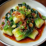 BOK CHOY WITH GINGER CHILI SAUCE
