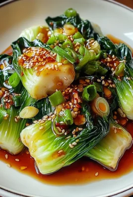 BOK CHOY WITH GINGER CHILI SAUCE