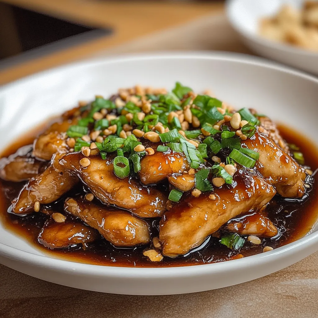 Caramelized Soy Chicken with Garlic and Ginger