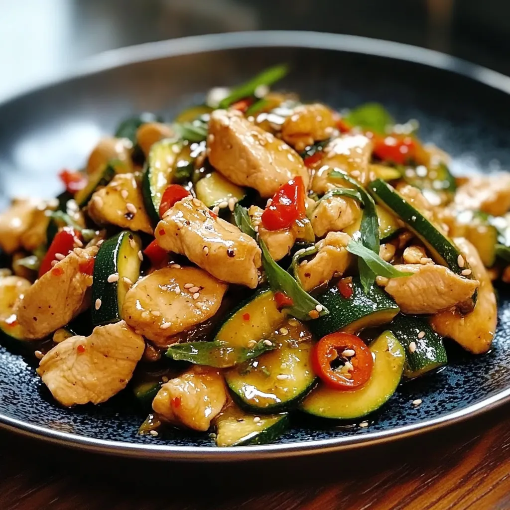 Chicken Zucchini Stir Fry