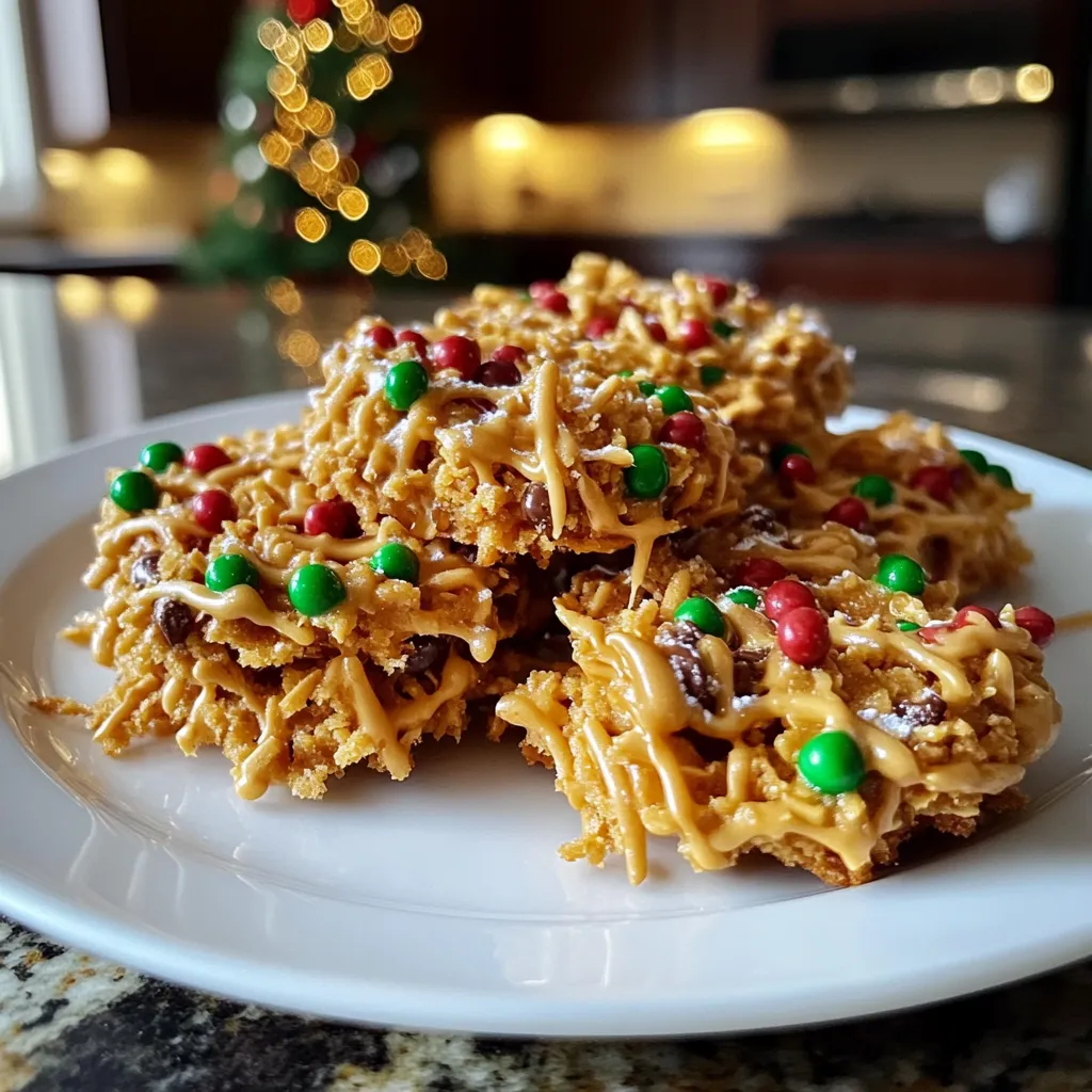 Christmas Haystack Cookies