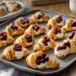 Cranberry Cream Cheese Crescent Bites