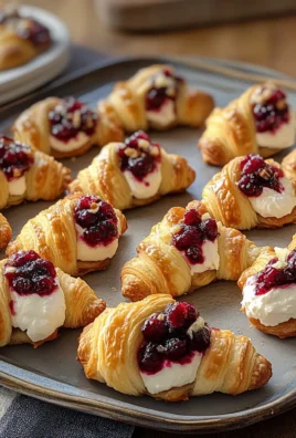 Cranberry Cream Cheese Crescent Bites