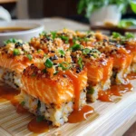 Easy Spicy Salmon Sushi Bake Recipe - Flavorful Asian Fusion Dinner Idea