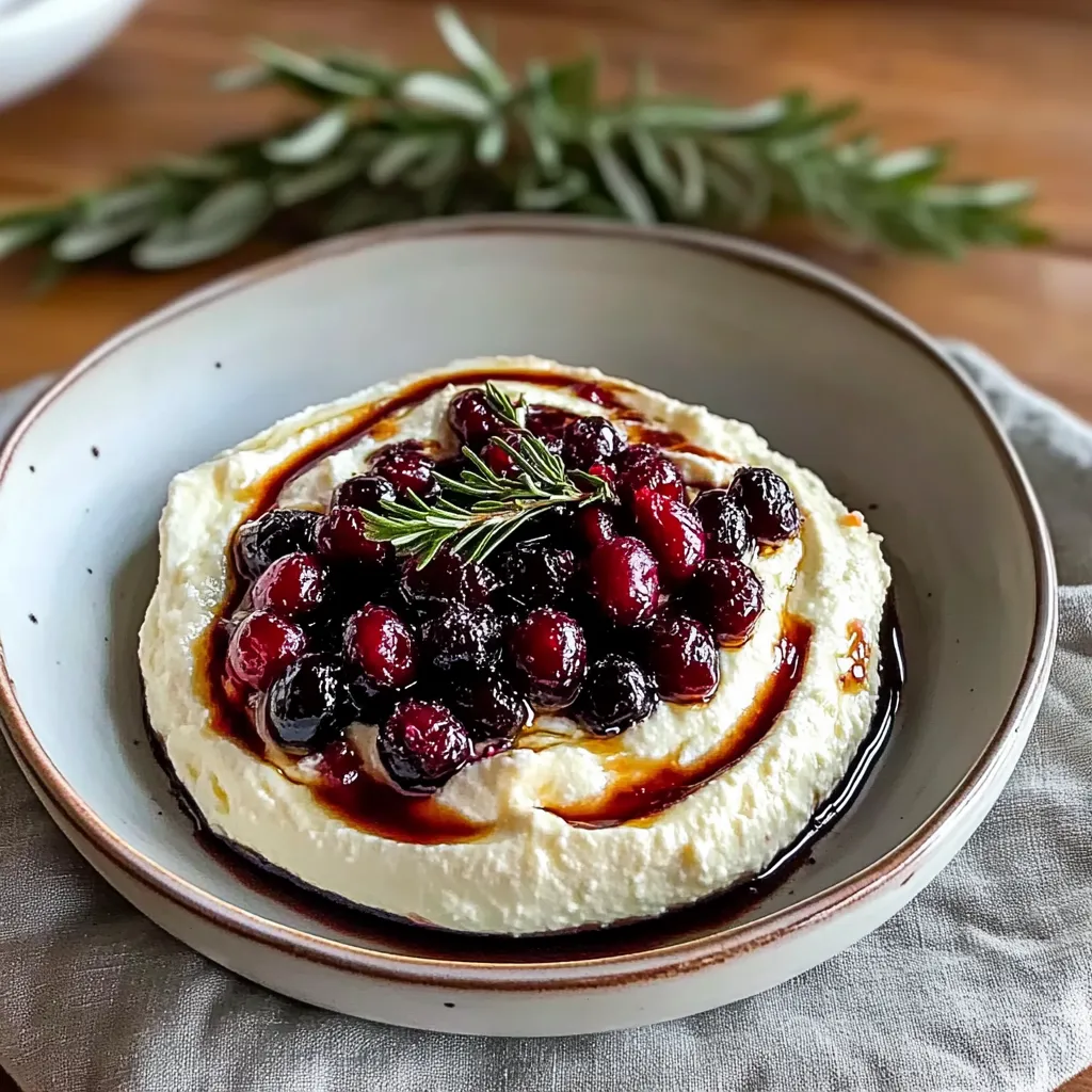 EASY WHIPPED RICOTTA DIP WITH BALSAMIC AND CRANBERRIES: AN INCREDIBLE 5-MINUTE RECIPE