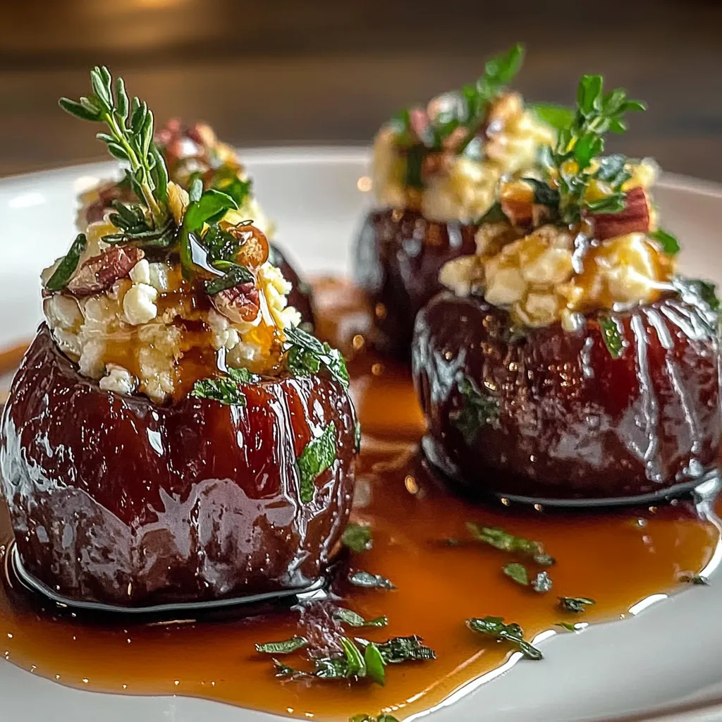 Feta-Parmesan Stuffed Dates with Honey-Walnut Crunch