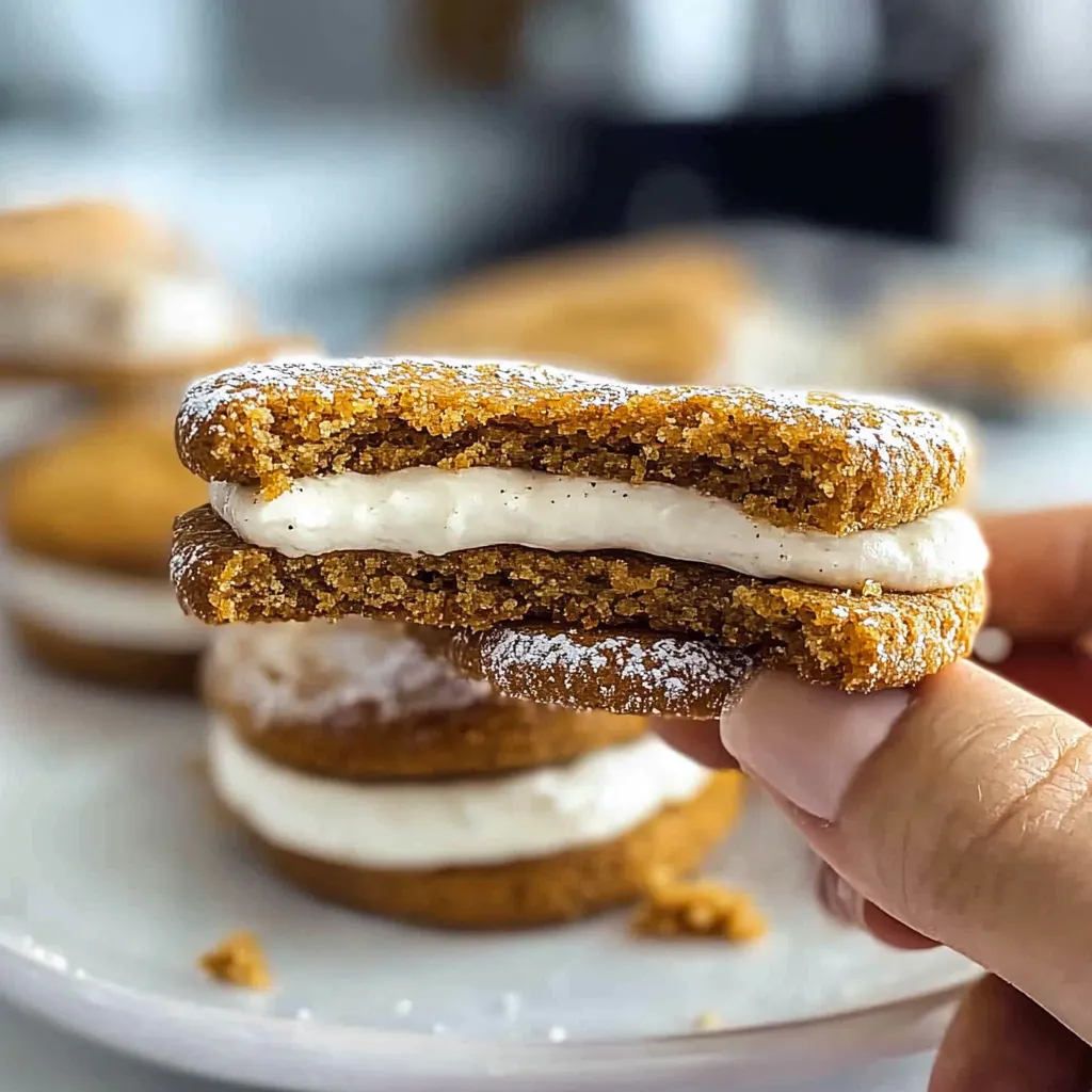 Gingerbread Sandwich Cookies