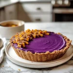 Gluten-Free Purple Sweet Potato Pie with Gingerbread Crust
