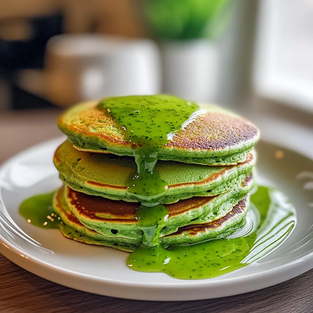 Grinch Pancakes Green Holiday