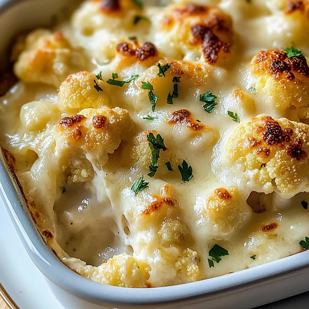 Irresistible Cheesy Cauliflower - Comfort Food Delight