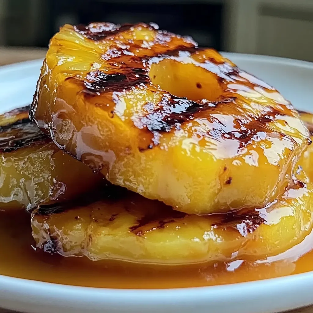 Irresistible Grilled Pineapple with Caramelized Brown Sugar in 15 Minutes