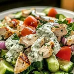 Mediterranean Tzatziki Chicken Salad