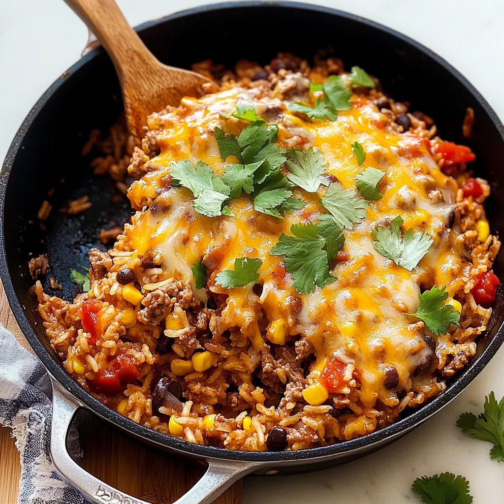 Mexican Beef 'N' Rice Skillet