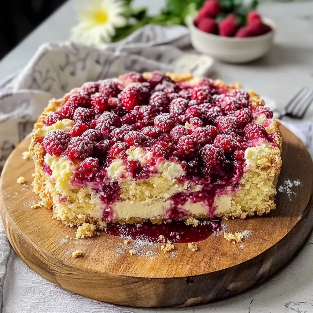 Mouthwatering Raspberry Cream Cheese Coffee Cake