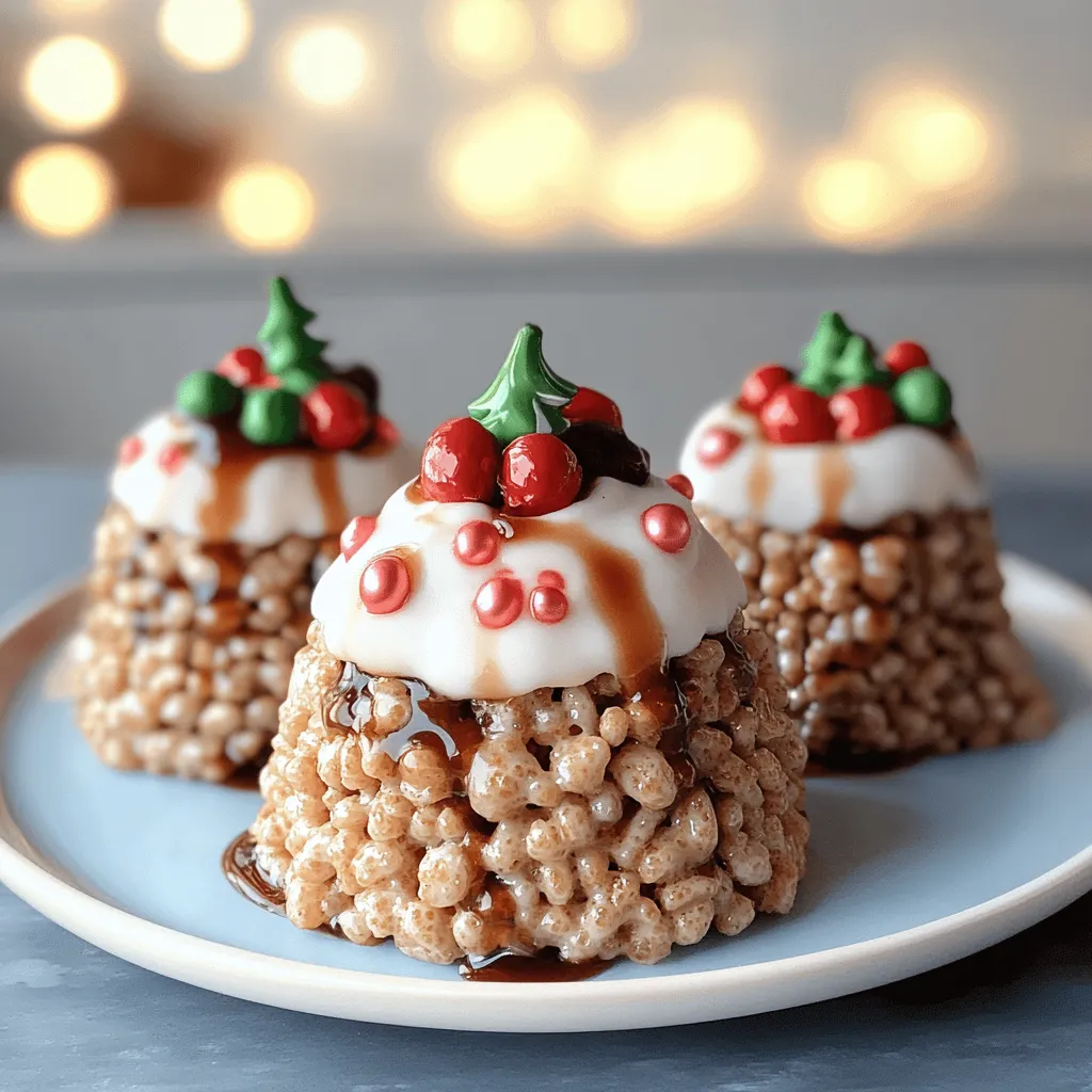 No-Bake Rice Krispie Christmas Puddings Recipe