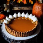 PUMPKIN CHEESE PIE WITH GINGERSNAP CRUST
