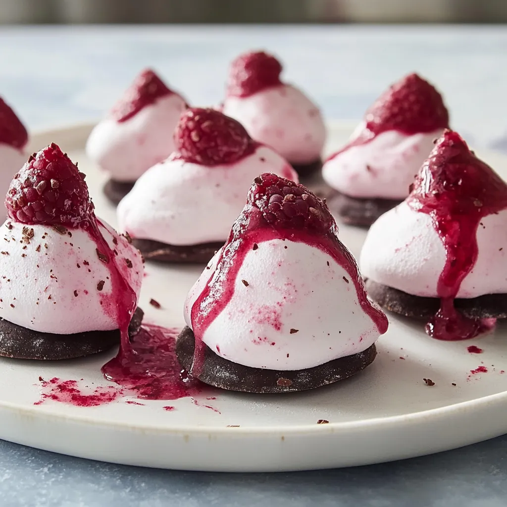 Raspberry-Chocolate Chip Meringues