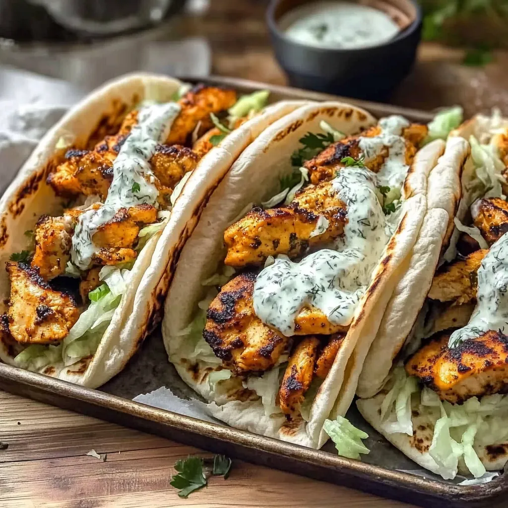 Sheet Pan Chicken Pitas With Herby Ranch