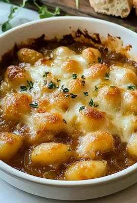 Simple Baked French Onion Gnocchi