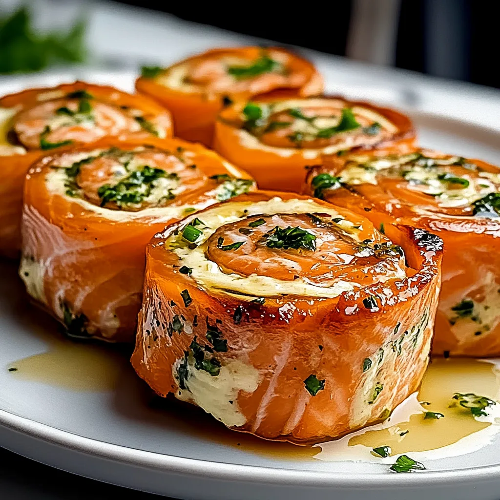 Stuffed Salmon Pinwheels