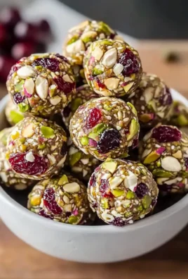 Sweet Cranberry Pistachio Energy Bites