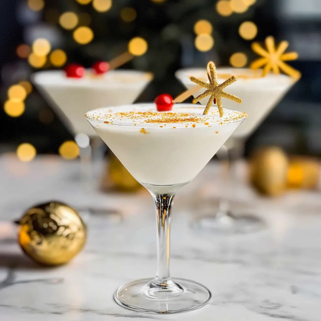 White Christmas Martini (3 Ingredients)
