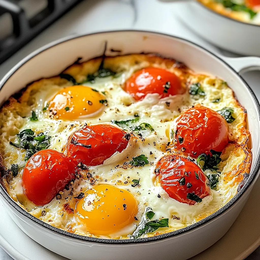 Baked Feta Eggs - Creamy Mediterranean Goodness Awaits
